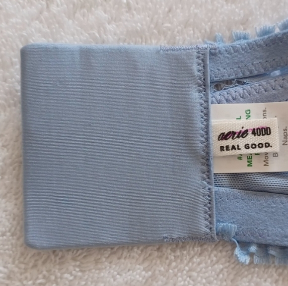 NWT Aerie Sky Blue Lace Balcinette Bra, Size 40DD - Picture 16 of 16